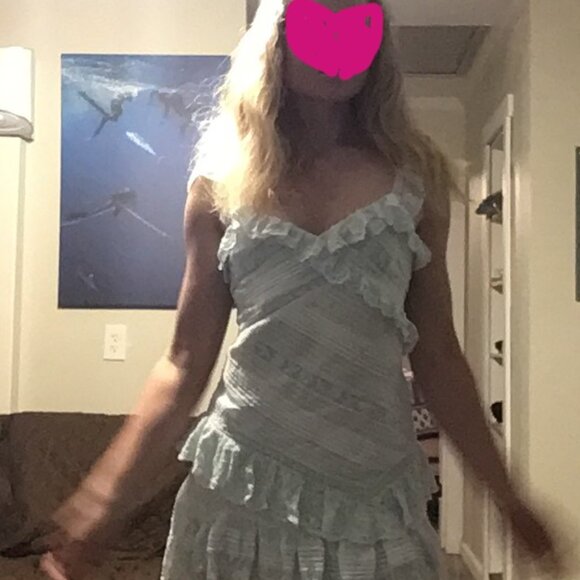 Bensley Fitted Lace Mini Dress - Picture 7 of 7